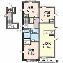 物件の間取り