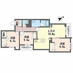 間取図画像 3LDK