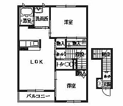 間取図画像 2LDK