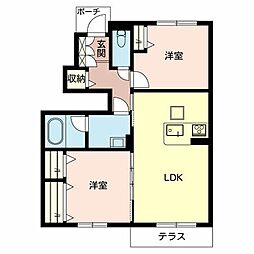 間取図画像 2LDK