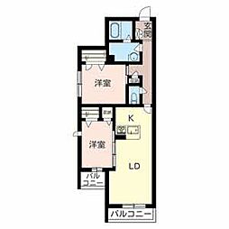 ＳＭＨ瑞光 3階2LDKの間取り