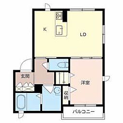 間取図画像 1LDK