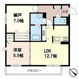 パインガーデン 1SLDKの間取図画像