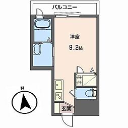 SOLLEVANTE10 ワンルームの間取図画像