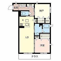 グランドレジデンス東田辺 1SLDKの間取図画像