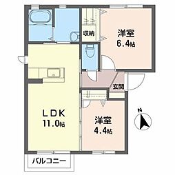 間取図画像 2LDK