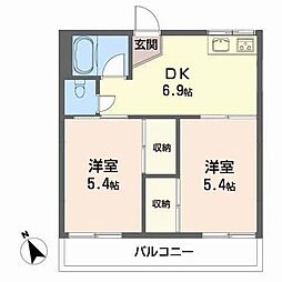 間取図画像 2DK