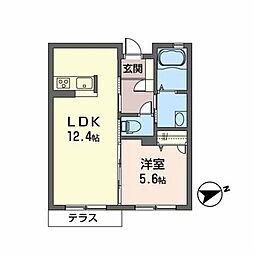 間取図画像 1LDK