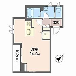 クレール　Ｇ 3階ワンルームの間取り