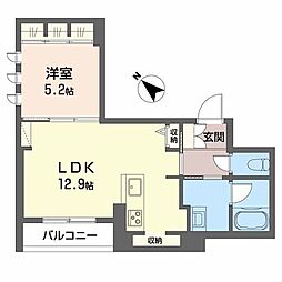 オルサ 1LDKの間取図画像