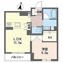 カノープス 1LDKの間取図画像