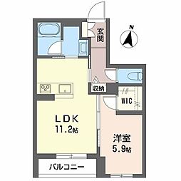 カノープス 1LDKの間取図画像