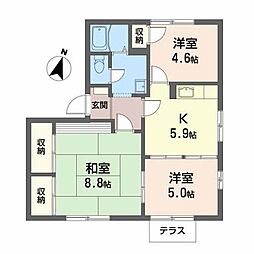メゾン・ド・N 3Kの間取図画像