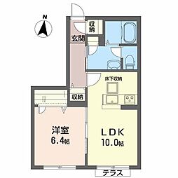 クラッシィ中央3番館 1LDKの間取図画像