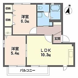 間取図画像 2LDK
