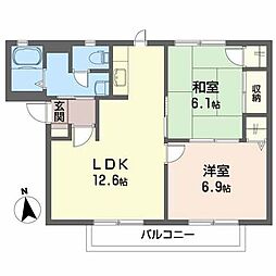 間取図画像 2LDK