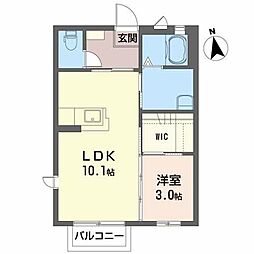 セレクシオンC 1LDKの間取図画像