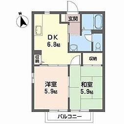 間取図画像 2DK