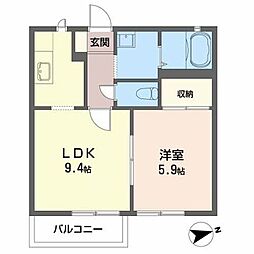 間取図画像 1LDK