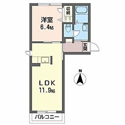 間取図画像 1LDK