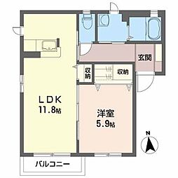 シャインステージ 1LDKの間取図画像