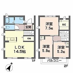 プレジャーハウス 1階3LDKの間取り