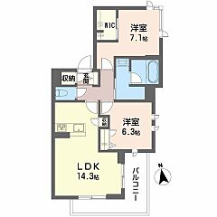 物件の間取り