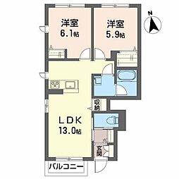 間取図画像 2LDK