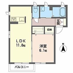 間取図画像 1LDK