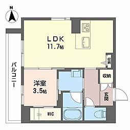 シャーメゾン ココ・アリエッタ 1LDKの間取図画像