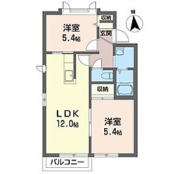 間取図画像 2LDK
