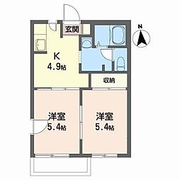 ディアス-高松 2Kの間取図画像