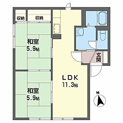 間取図画像 2LDK