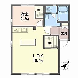 さくらハイツA 1LDKの間取図画像