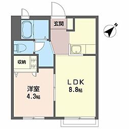 間取図画像 1LDK