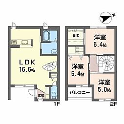 リオセレッソD 3LDKの間取図画像