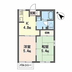 ディアス-ZENC 2Kの間取図画像