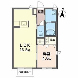 ステラ 1LDKの間取図画像