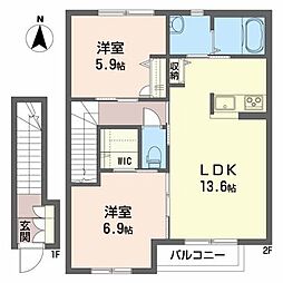 間取図画像 2LDK