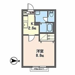 エスポワールＫ 1階1Kの間取り