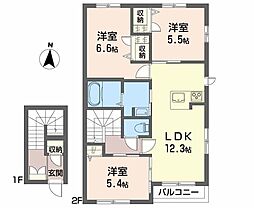 リラフォート富貴 3LDKの間取図画像