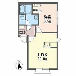 シャーメゾンたんぽぽ 1LDKの間取図画像