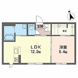 シャーメゾン和 1LDKの間取図画像