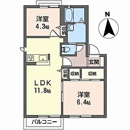 間取図画像 2LDK