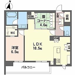 ＬＵＡＮＡ　ＫＡＭＩＳＵＧＩ 3階2LDKの間取り