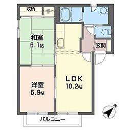 間取図画像 2LDK