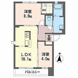 間取図画像 2LDK