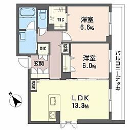 間取図画像 2LDK