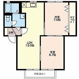 間取図画像 2LDK