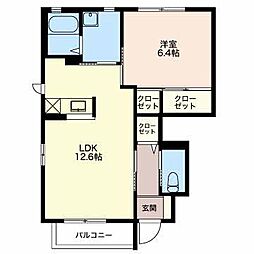 間取図画像 1LDK